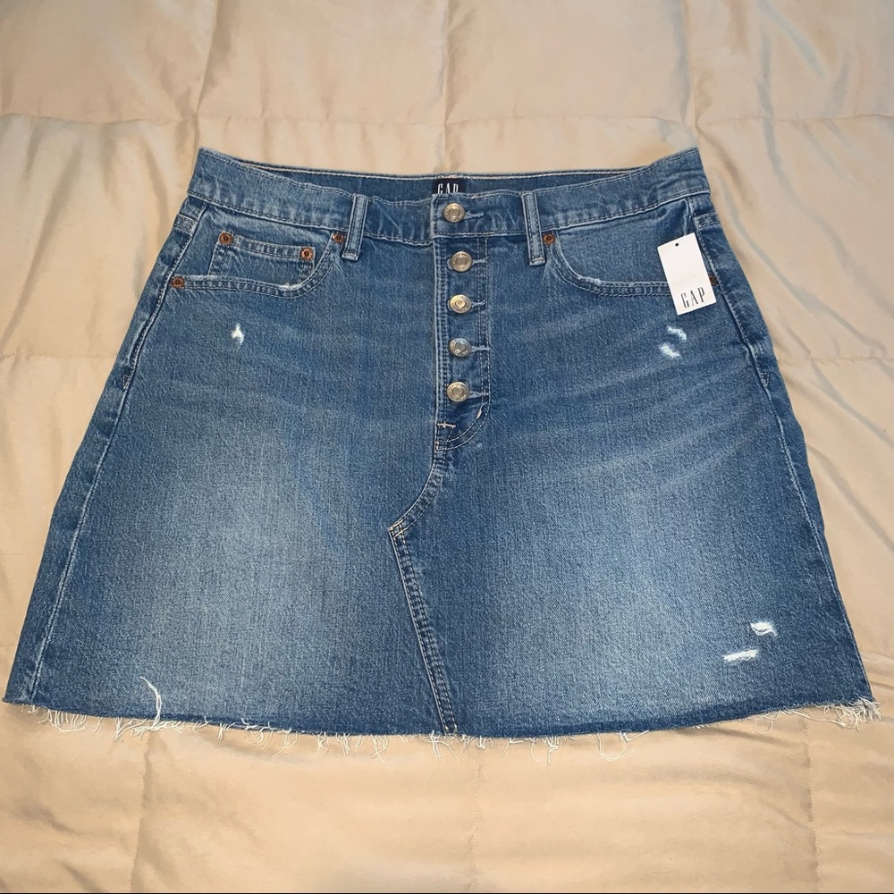 NWT Gap Mini Denim Skirt Medium Indigo Size 8